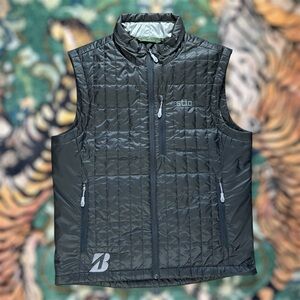 Men's Stio Azura Full Zip Puffer Primaloft Sleeveless Vest Jacket Medium Gray